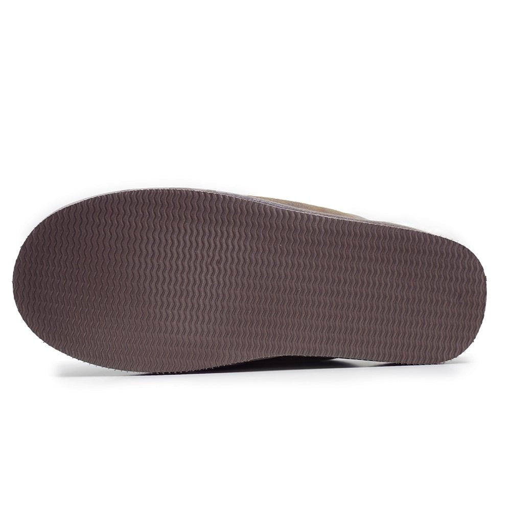 Minfot Hjemmesko Fåreskind Slip-on Orust med sål Waxed Stone