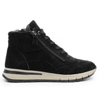 Minfot Luna Høy Sneaker Ruskind Sort