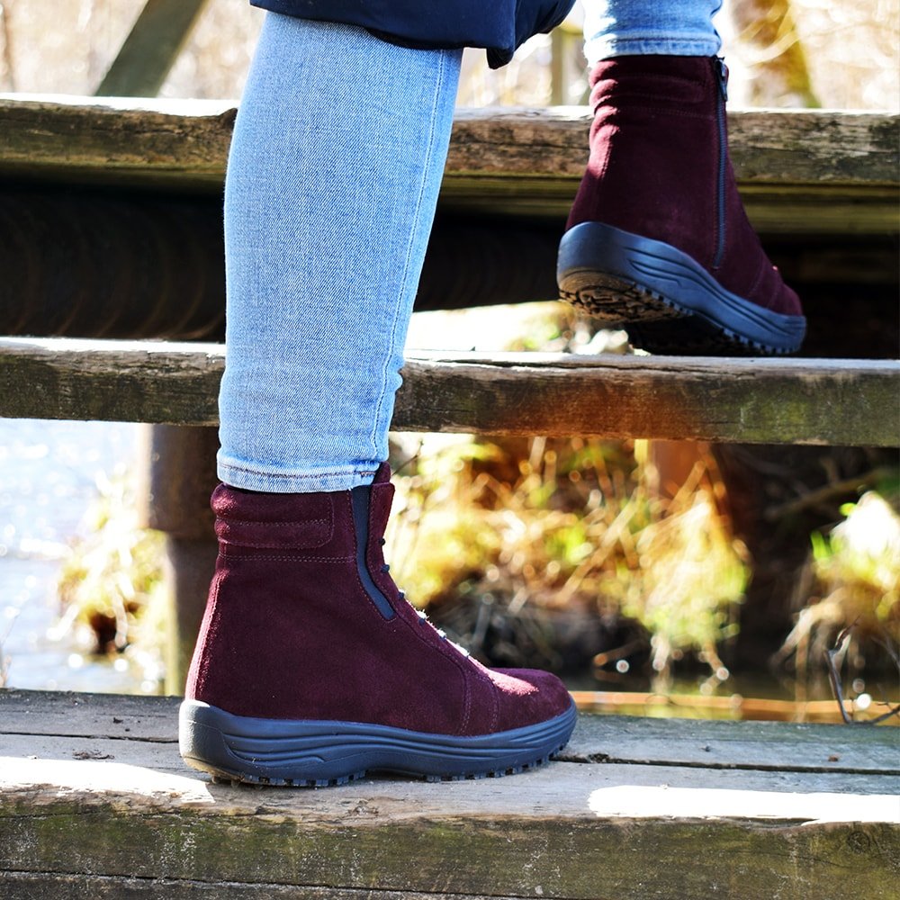 Produktbild 10 - Minfot Kängor Nora Mocka Bordeaux