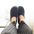 Minfot Hjemmesko Uld Slip-on Viken Uld Antracit