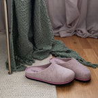 Minfot Hjemmesko Uld Slip-on Viken Uld Rosa