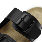 Minfot Softstep Sandaler Dame Biosandal 2-remme Sort
