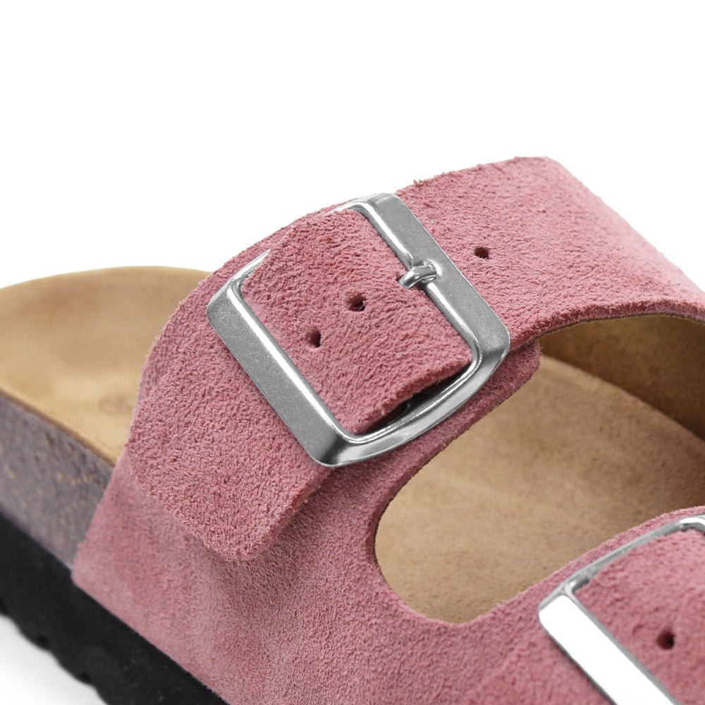 Minfot Moa Sandaler Dame Bio Ruskind Antik Rosa