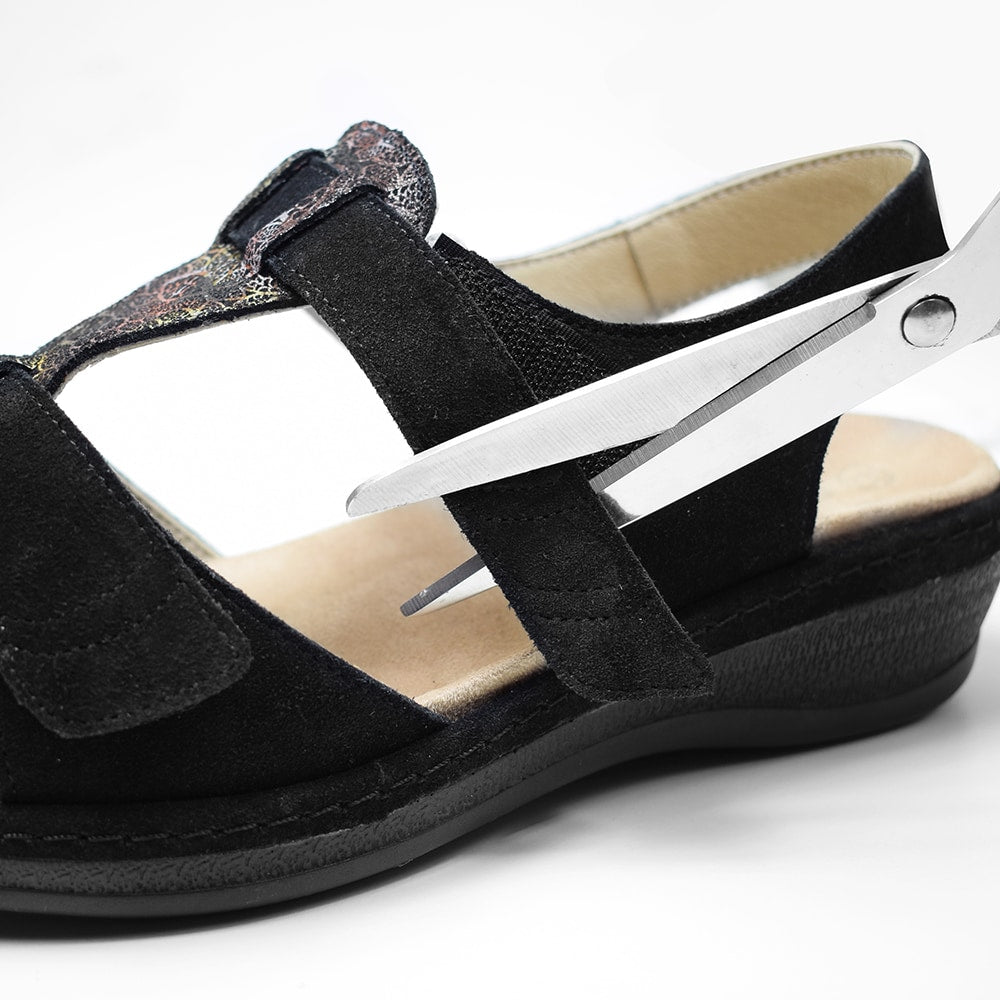 Produktbild 8 - Suave Extra Bred Sandal Black Tenn