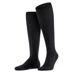 Falke Airport Knee-high Knæstrømper Merinould Herre Sort 1-pak