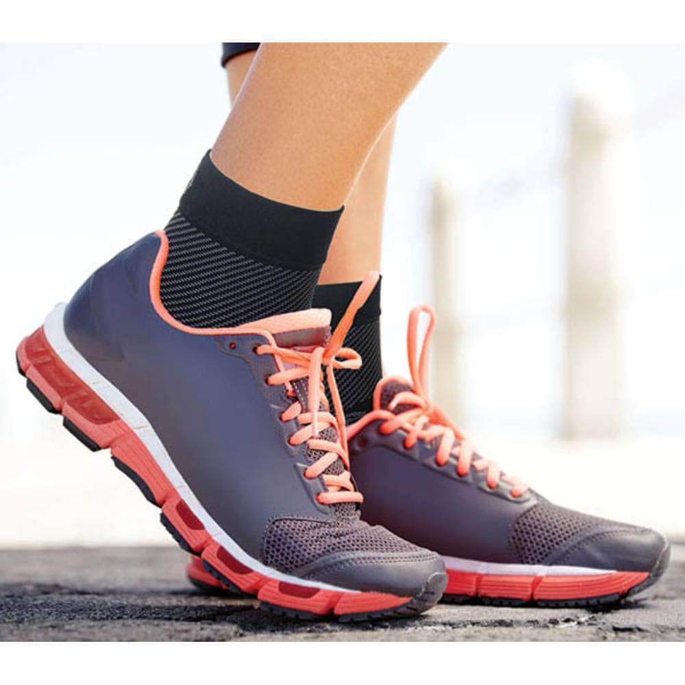 OS1st FS6 Kompressionsstrømper Hælspore Sort