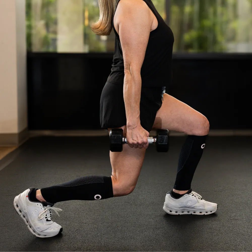 OS1st CS6 Calf Sleeves Lægstrømper Sort 1-pak