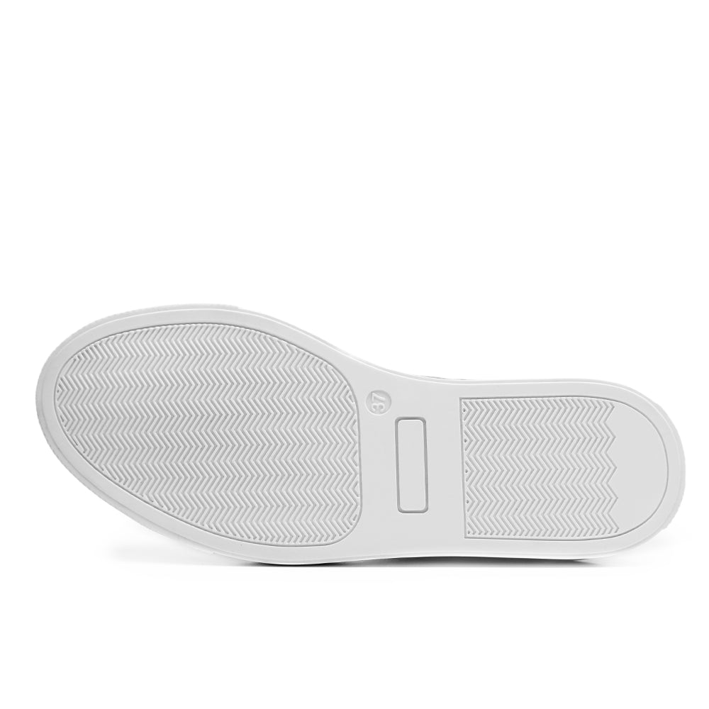 Minfot Comfort Sneakers Skinn Leopard Hvid