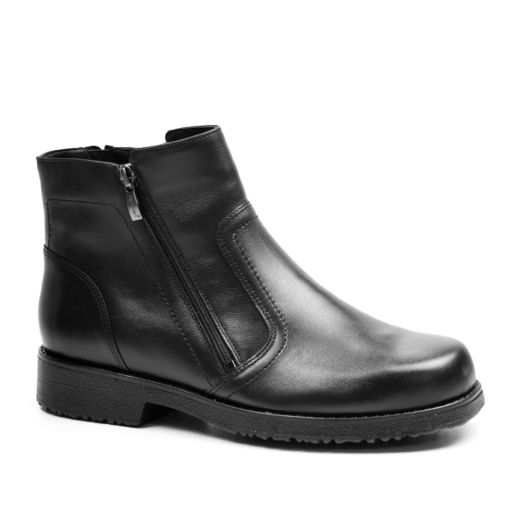 Minfot Aaltonen Vinter Boots Grip+ Virmo Bred Skinn Ull Svart