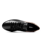 Minfot Comfort Sneakers Dame Læder Leopard Sort