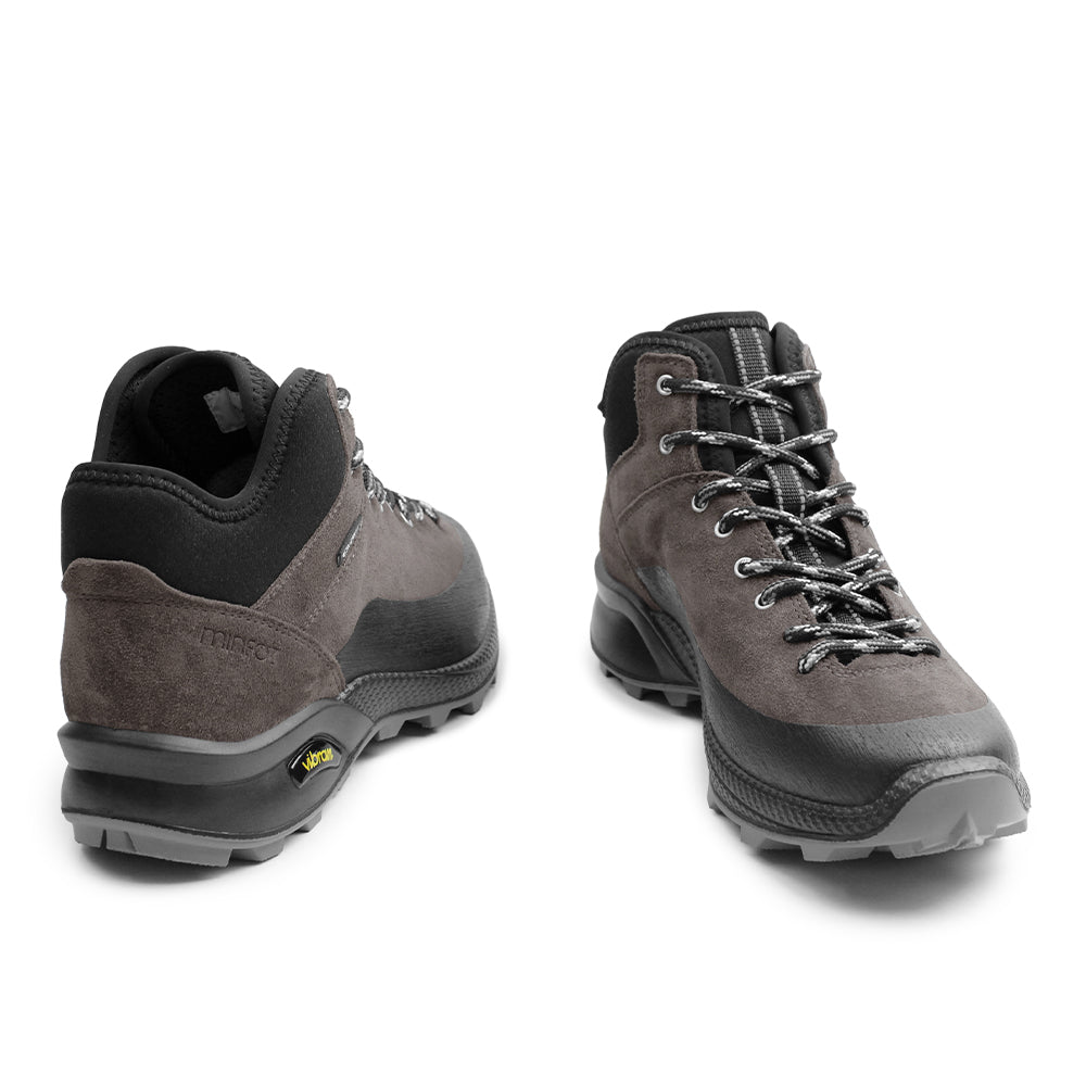 Minfot Step Mid Støvler Unisex Vandafvisende TEX Ruskind Stone