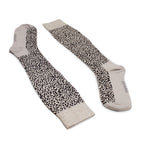 Minfot Støttestrømper Bomuld Leopard Beige 1-pak