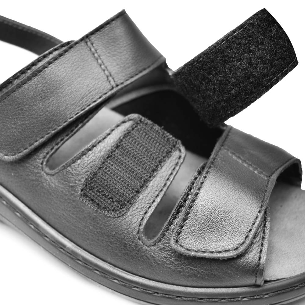 Produktbild 6 - Embla Hälsoskor Sandaler Linn Ergoflex Elastisk Hälrem Svart