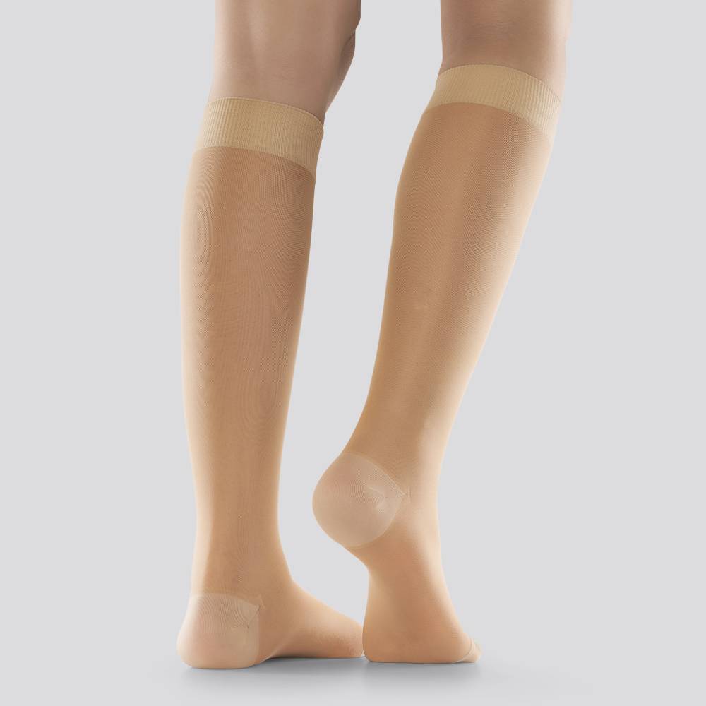 Mabs Støttestrømper Nylon Bred Sand