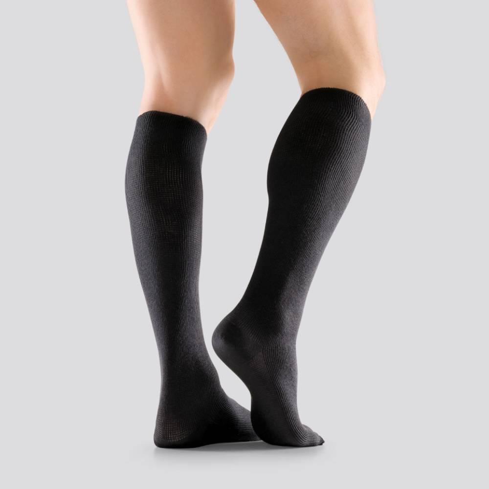 Mabs Støttestrømper Tynd Bomuld Sort