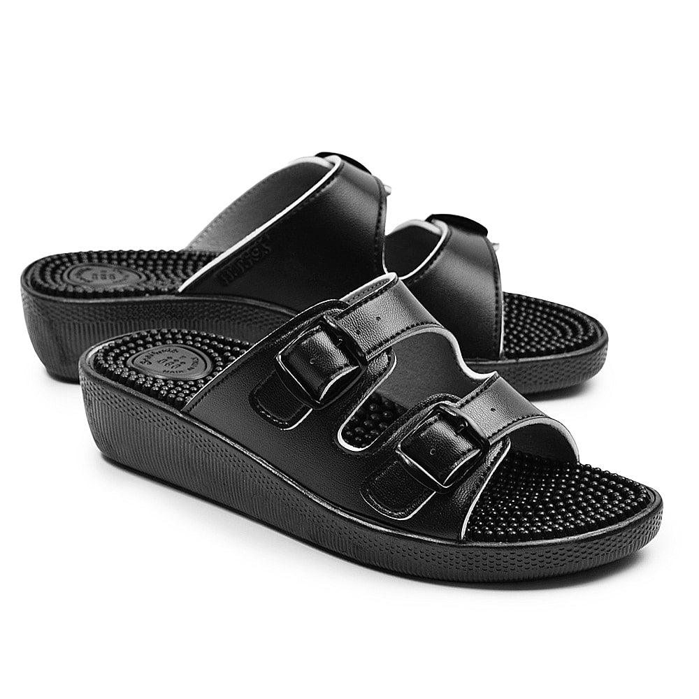 Minfot Massage Sandaler Dame Sort