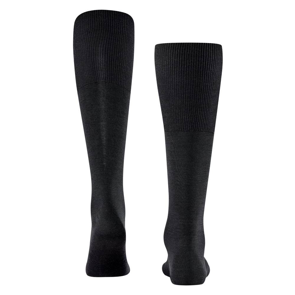 Falke Airport Knee-high Knæstrømper Merinould Herre Sort 1-pak