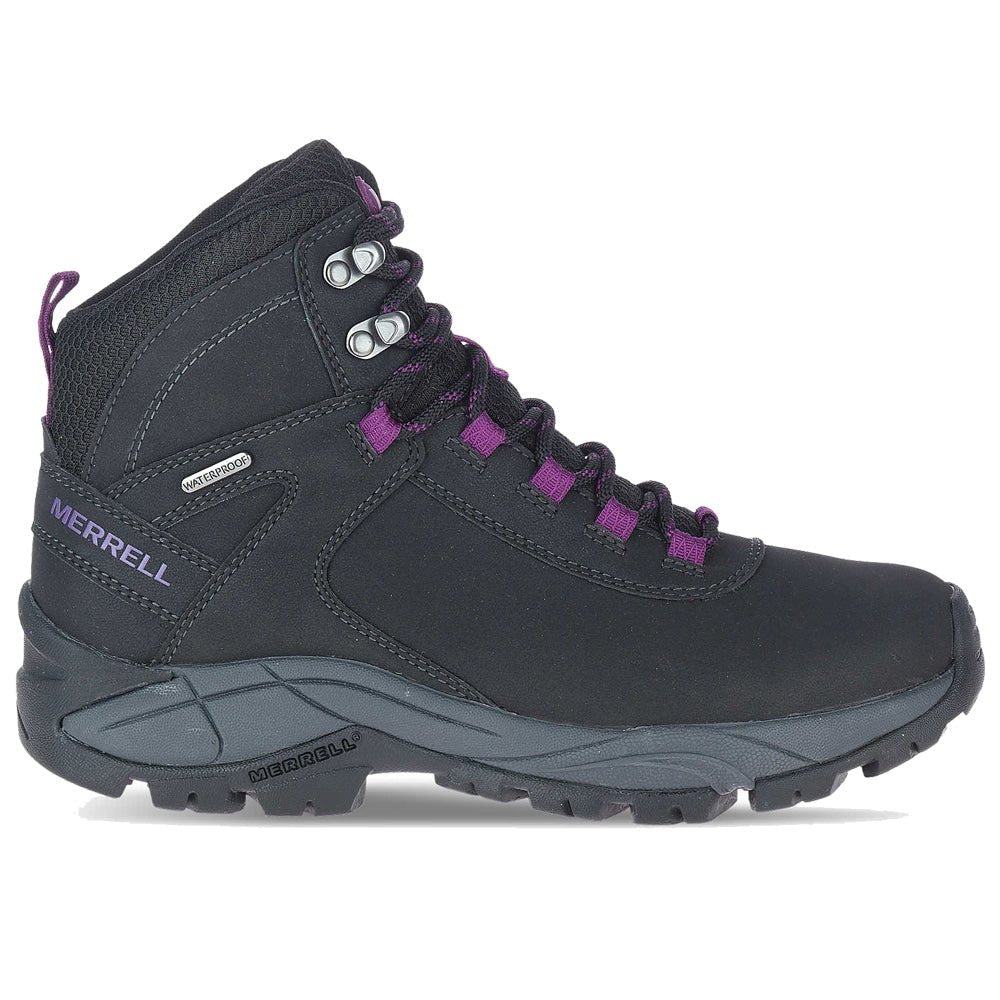Merrell Dame Vego Mid Leather WTPF Black Gloxinia