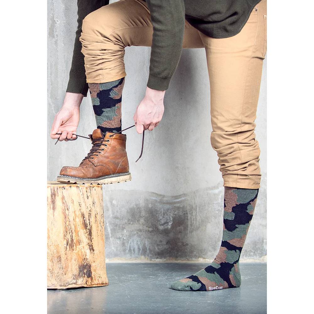 SupCare Støttestrømper Uld Military