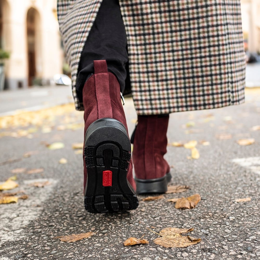 Minfot Aaltonen Vinterstøvler Grip+ Kiitos Ruskind Uld Bordeaux