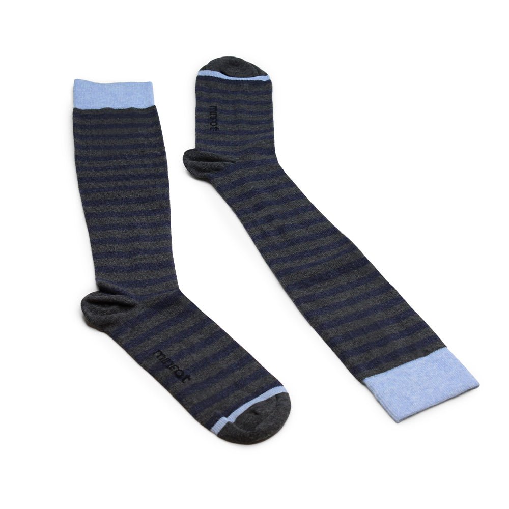 Minfot Støttestrømper bomuld Eco Line Grey 1-pak