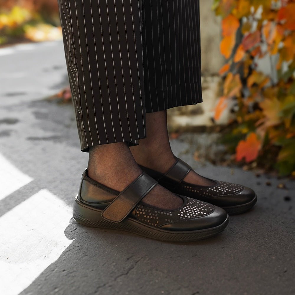 Minfot Ebba Ballerinasko Stretch Sort