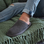 Minfot Hjemmesko Fåreskind Slip-on Orust med sål Grå