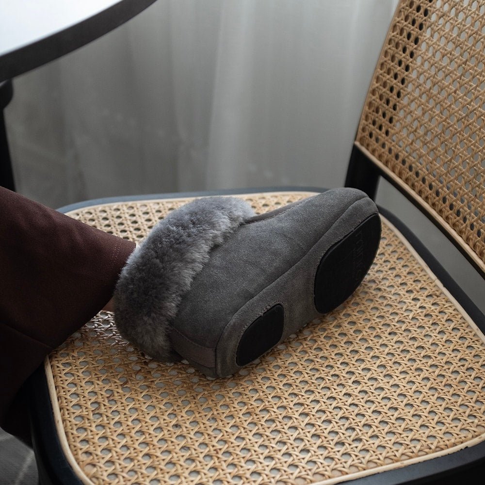 Produktbild 8 - Minfot Fårskinnstofflor Hemse Med Sula Grå