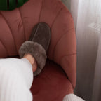 Minfot Hjemmesko Fåreskind Slip-on Duved med sål Stone