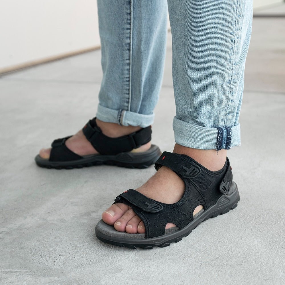 Produktbild 2 - Minfot Sandaler Torekov Herr Nubuck Svart