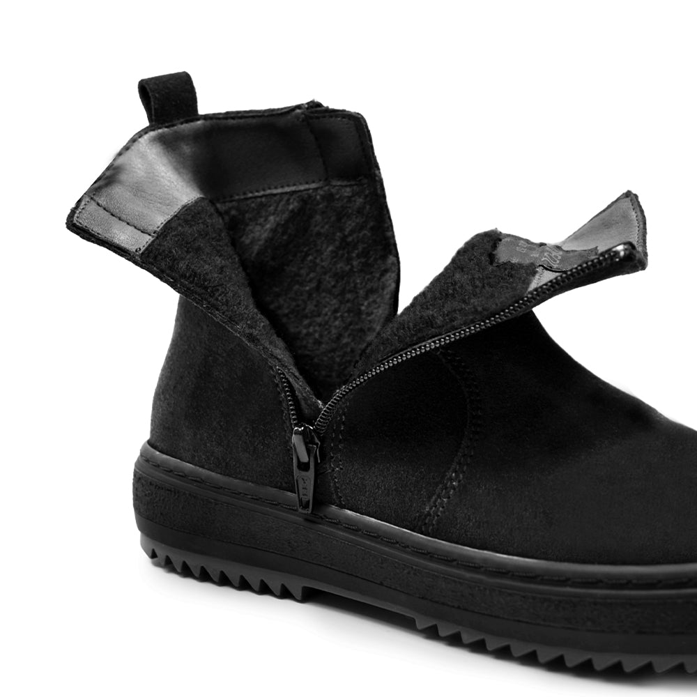 Minfot Pigsko Idre Ruskind Uld Sort