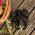 Minfot Massage Sandaler Bio Ruskind Sort