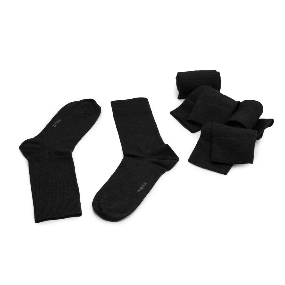 Produktbild 3 - Minfot Strømper Merinould Sort 5-Pak