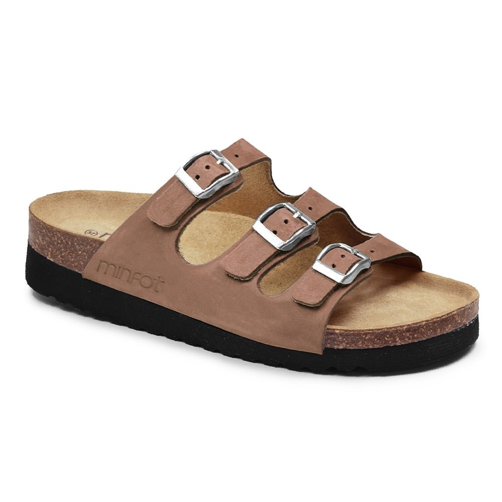 Minfot Sandal Mjuk Bio Brun Nubuck