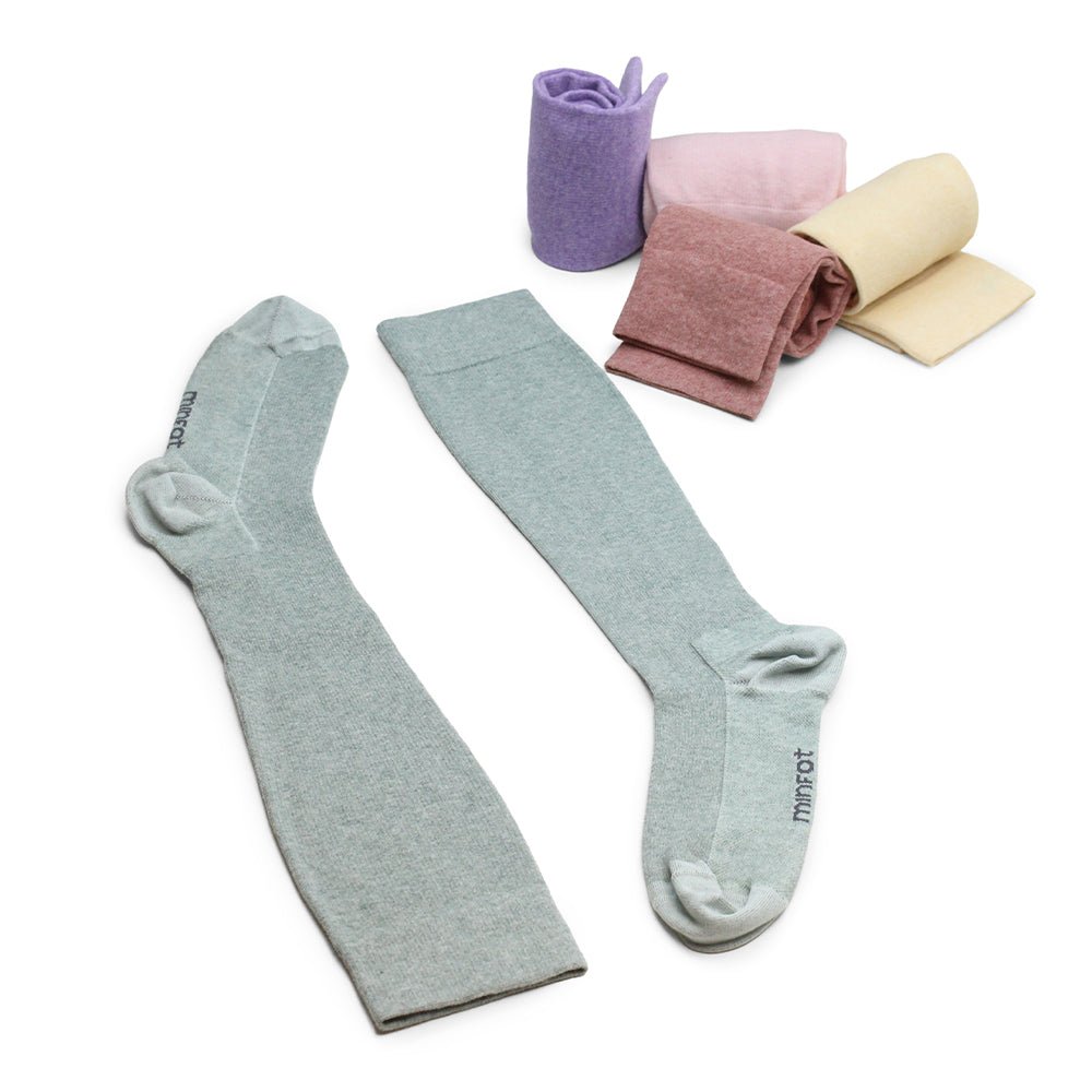 Produktbild 14 - Minfot Stödstrumpor Pastell Bomull Eco 5-pack