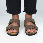 Minfot Moa Sandaler Dame Bio Ruskind Taupe