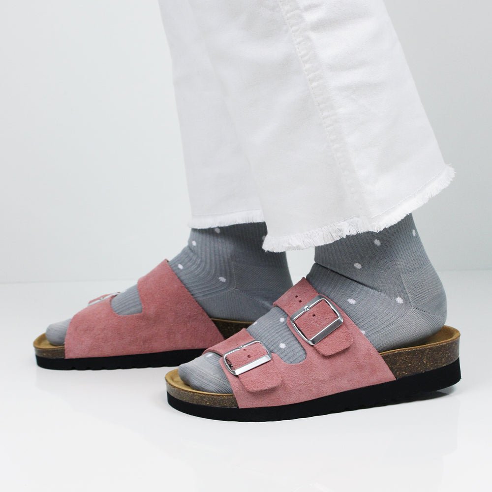 Minfot Moa Sandaler Dame Bio Ruskind Antik Rosa