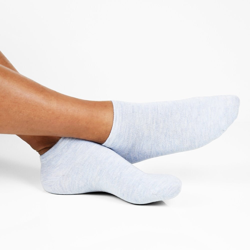 Produktbild 2 - Minfot Bambustrumpor Sneaker Sensitive Melange 5-Pack