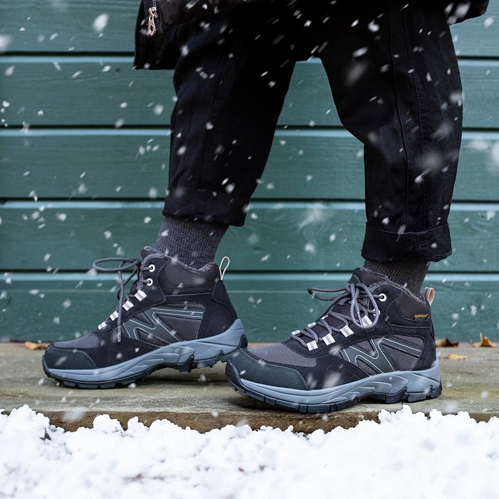 Minfot Snowgrip Pigsko Vandtæt Grå Lyserød