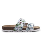 Minfot Softstep Sandaler Dame Bio 2-remme Tropical Glow Hvid