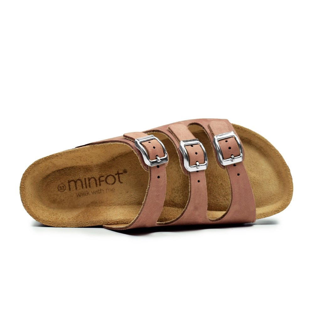Produktbild 5 - Minfot Sandal Mjuk Bio Brun Nubuck
