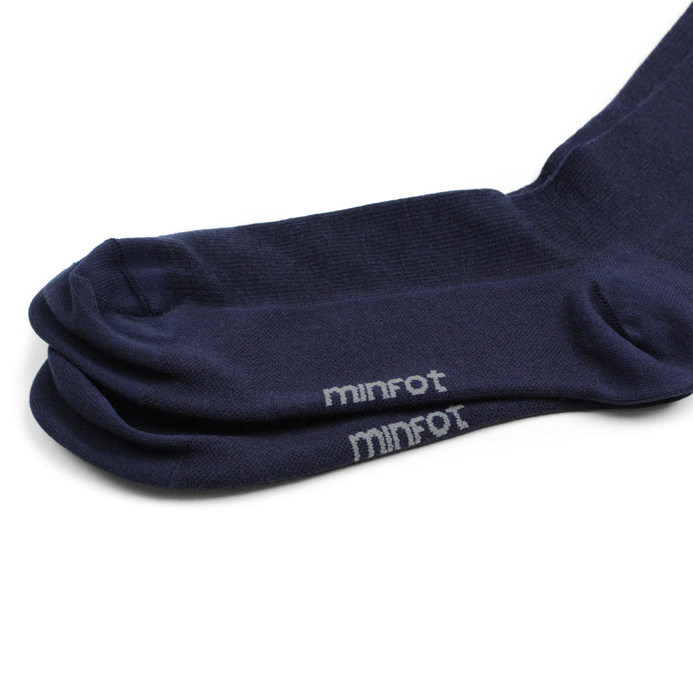 Minfot Støttestrømper Merinould Navy 1-pak