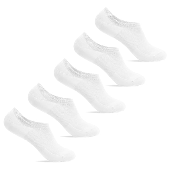 Minfot Ankelstrømper Bambus Hvid 5-pak