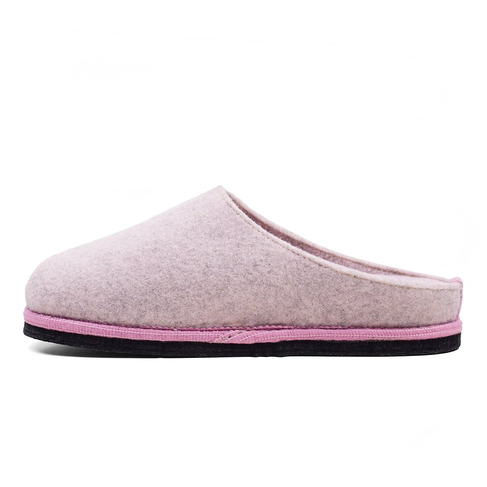 Minfot Hjemmesko Uld Slip-on Viken Uld Rosa