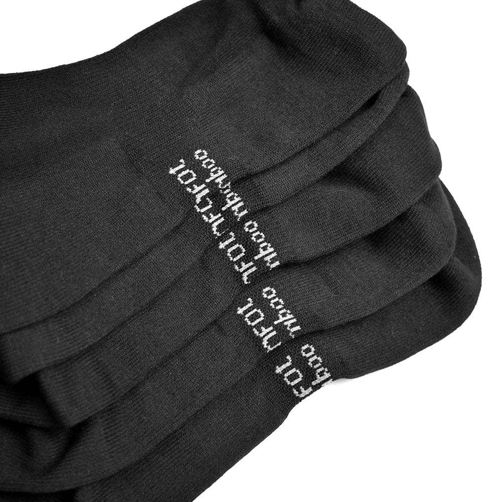 Produktbild 4 - Minfot Bambustrumpor Crew Svart 3-pack