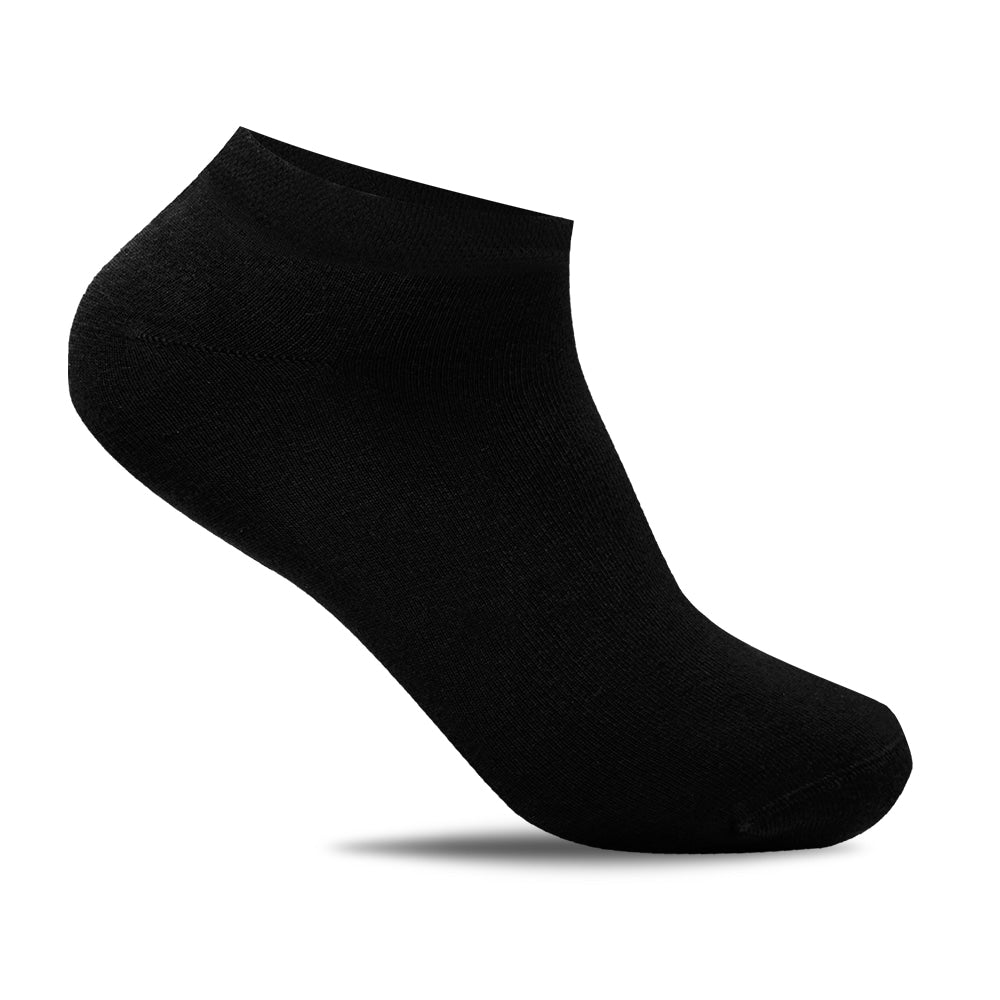 Produktbild 5 - Minfot Bambustrumpor Sneaker Sensitive  Svart 5-Pack