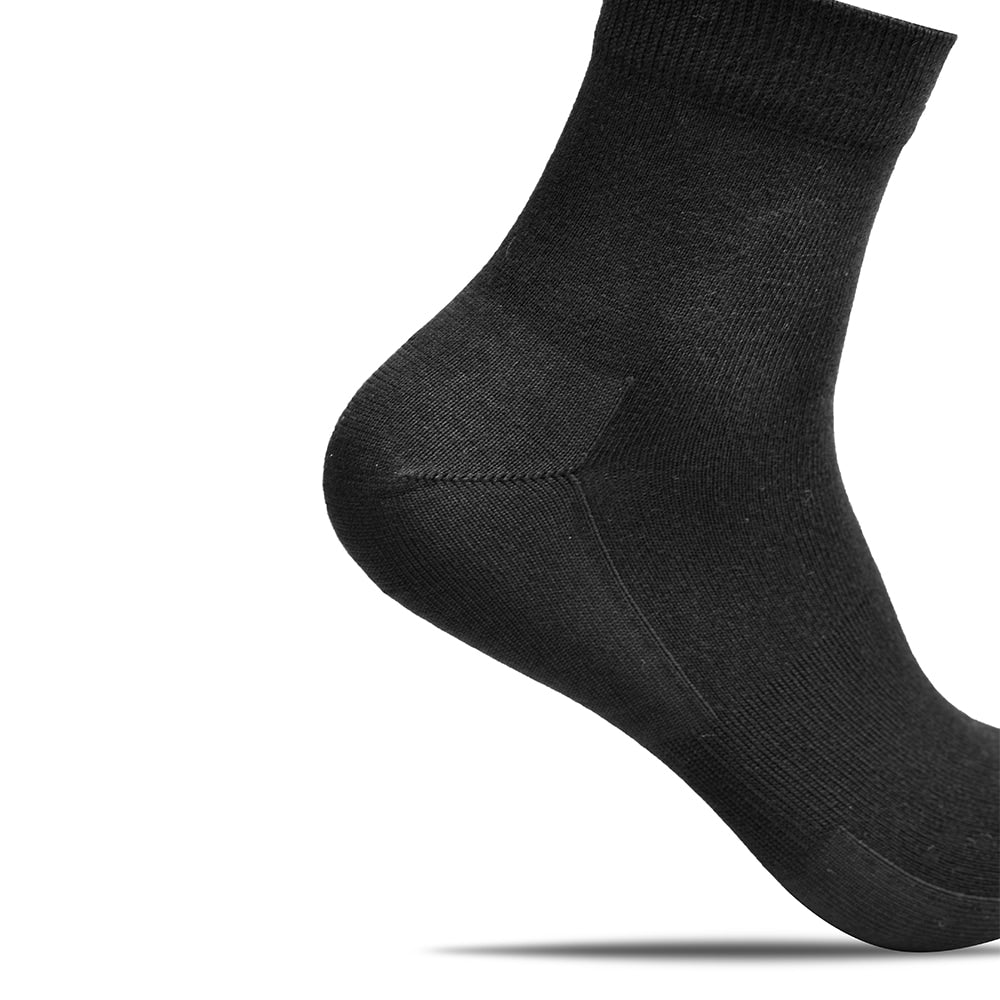 Minfot Bambustrømper Quarter Sort 1-pak