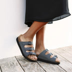 Minfot Dots Sandaler Dame Blød Bio Sort