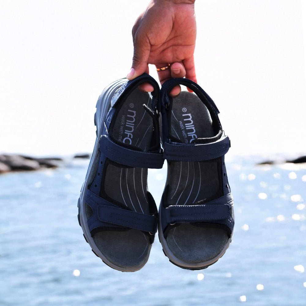 Produktbild 12 - Minfot Sandaler Sandhamn Dam Nubuck Navy
