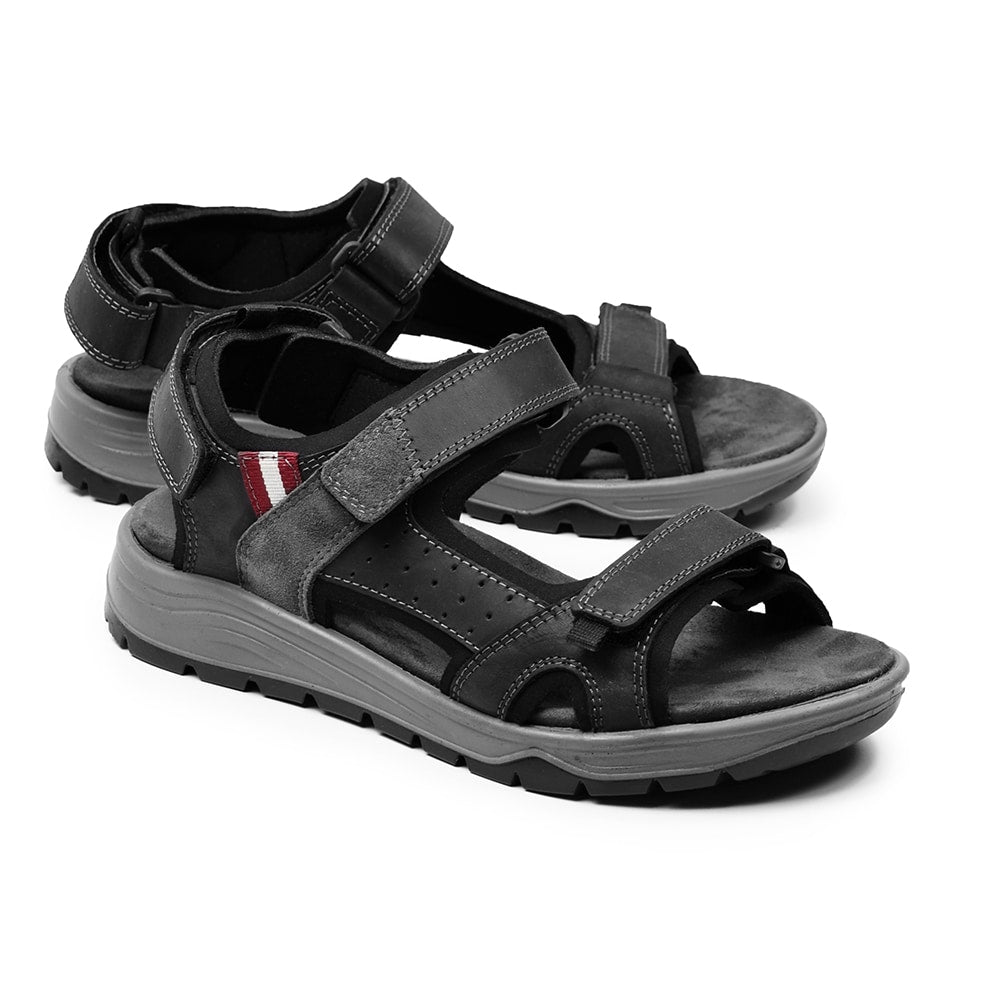 Minfot Sandaler Burensvik Herre Nubuck Sort